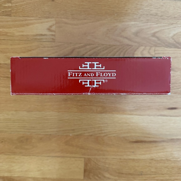 Fitz and Floyd Frosty's Frolic Snack Plate with Spreader with Box - Picture 13 of 14